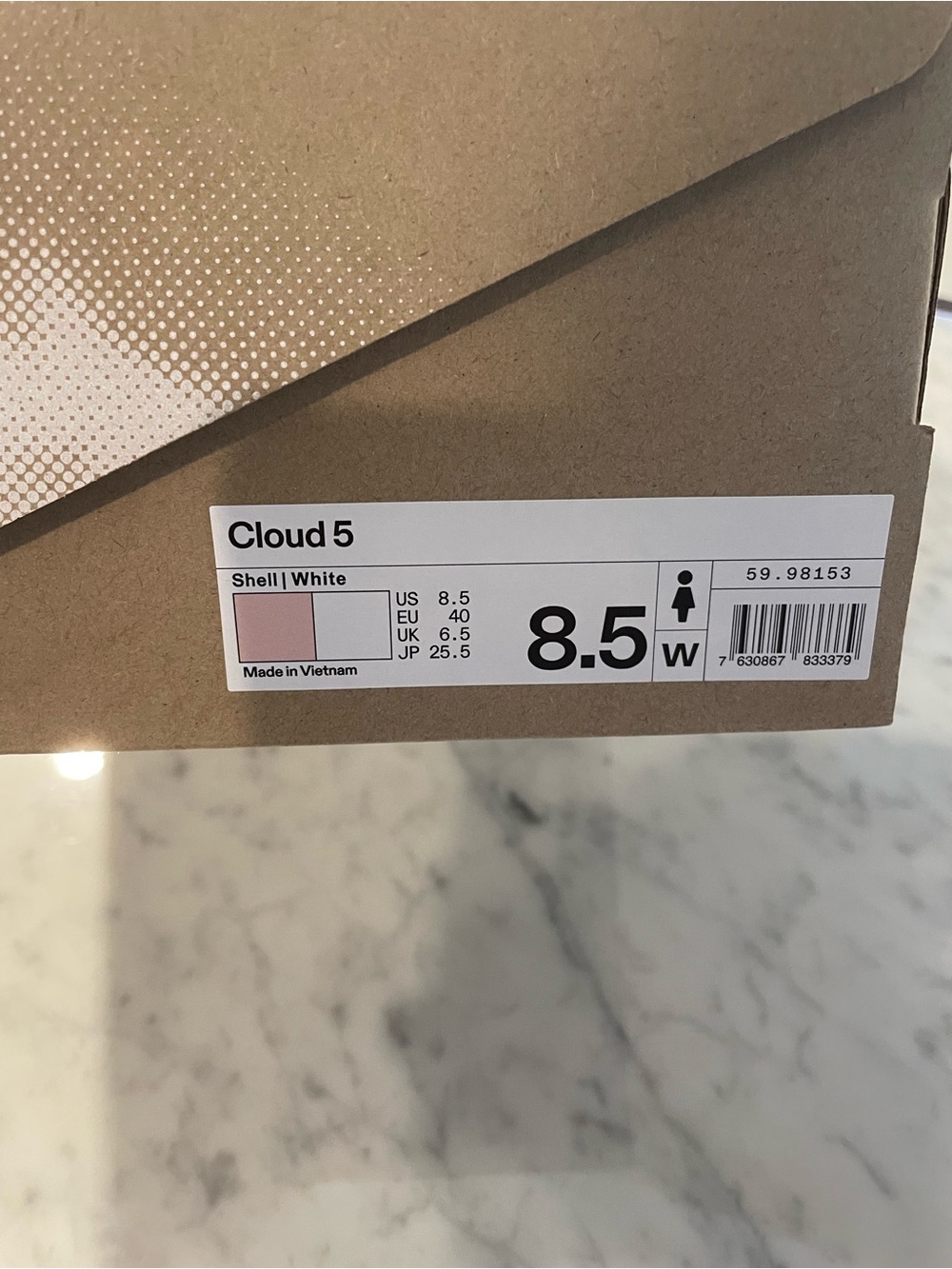 ON Cloud 5 Gorgeous! Shell / White 8.5 - Picture 2 of 14